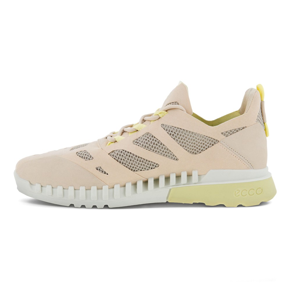 Tenis Mujer - ECCO Zipflex Bajos Tex - Beige - DGH173962